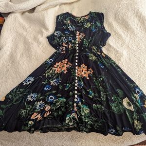 Floral Midi Dress Size S